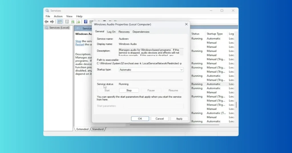 How to Fix No Sound Issues in Windows 11 3 Restart Windows Audio Service