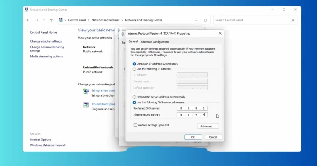 How to Resolve the DNS Server Not Responding Error 3 Public DNS Server