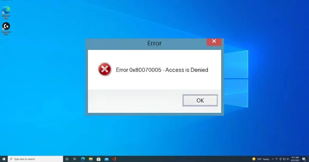 fix Error 0x80070005 (Access Denied) in Windows 4 0x80070005