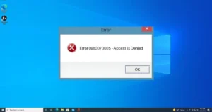 fix Error 0x80070005 (Access Denied) in Windows