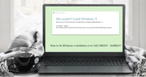 Fix Windows error 0xc1900101 during a feature update