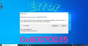 Fix Error 0x80070035: Network path not found