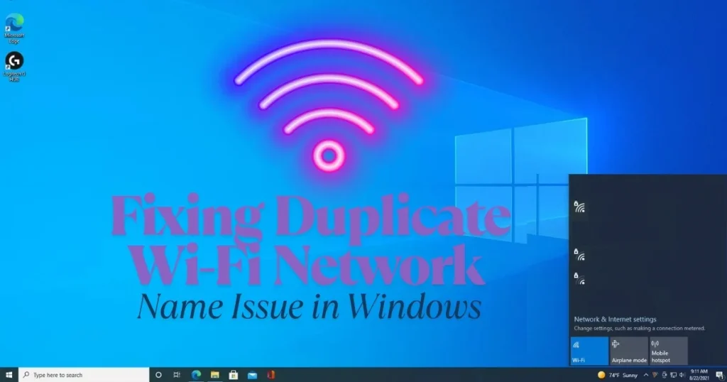 Fixing Duplicate Wi-Fi Network Name Issue in Windows 4 Duplicate Wi-Fi Network
